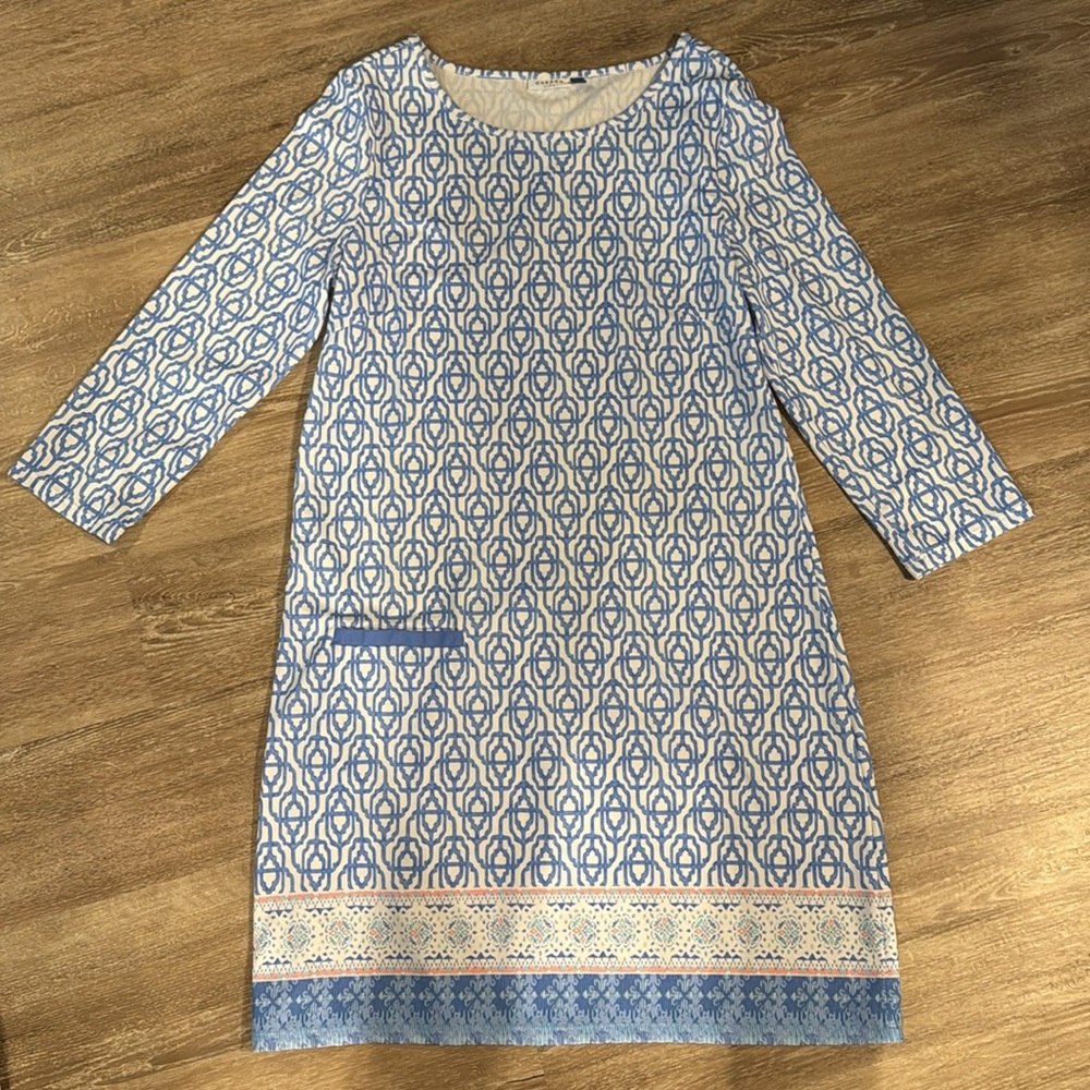 Cabana Life Blue and White Dress